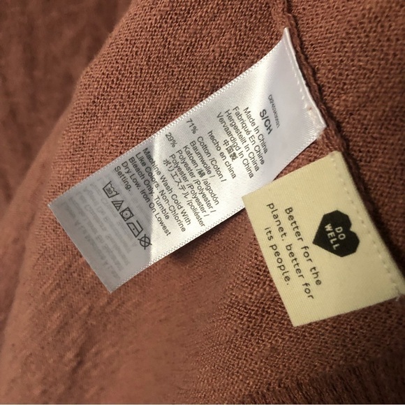 Madewell Light Open Pocket Cardigan in Pink S - Picture 8 of 11